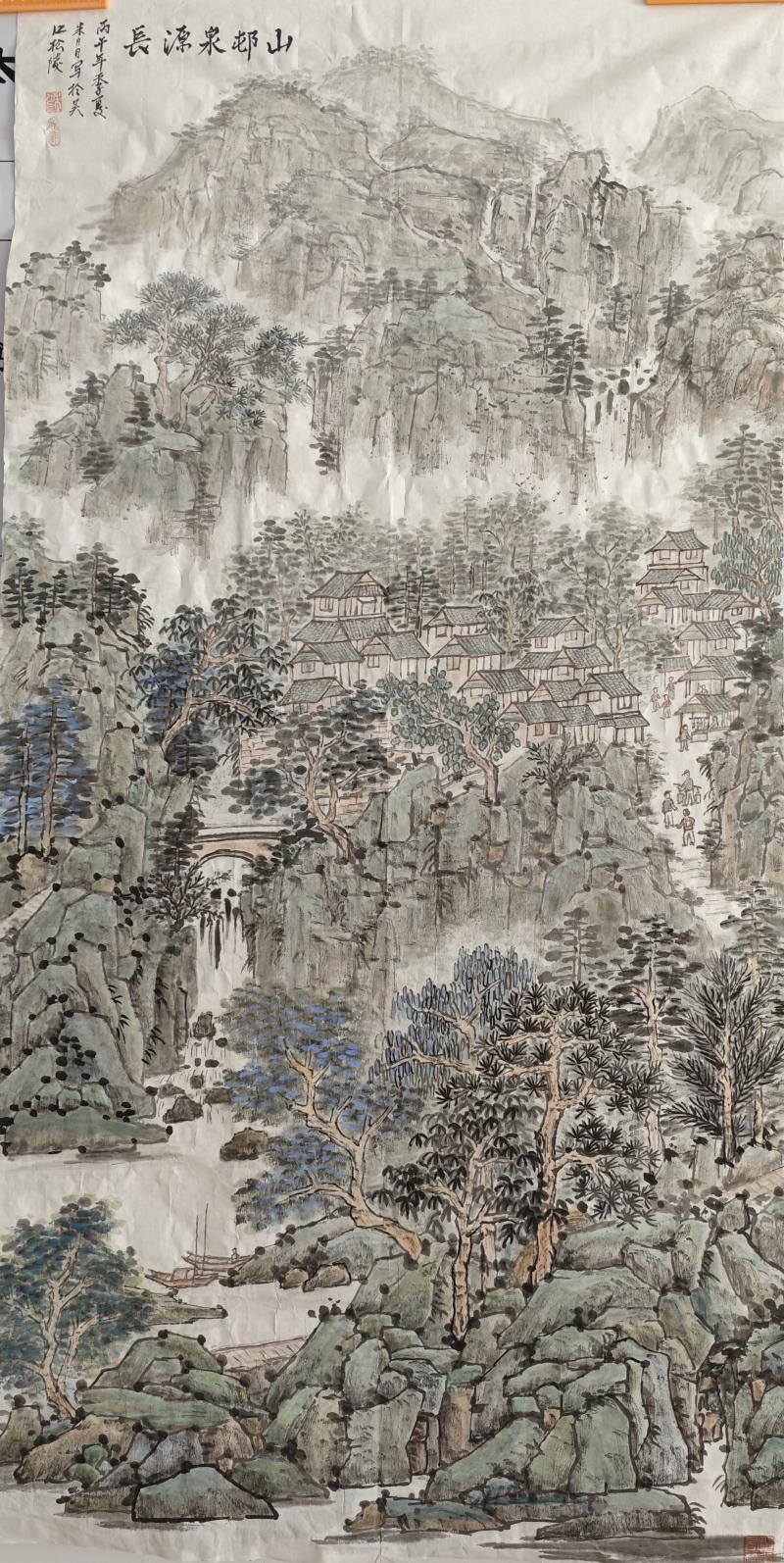 朱月月《山村泉源长》.jpg